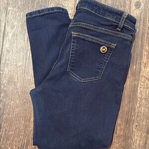 Michael Kors Blue Skinny Jeans with Stretchy Denim Size 10